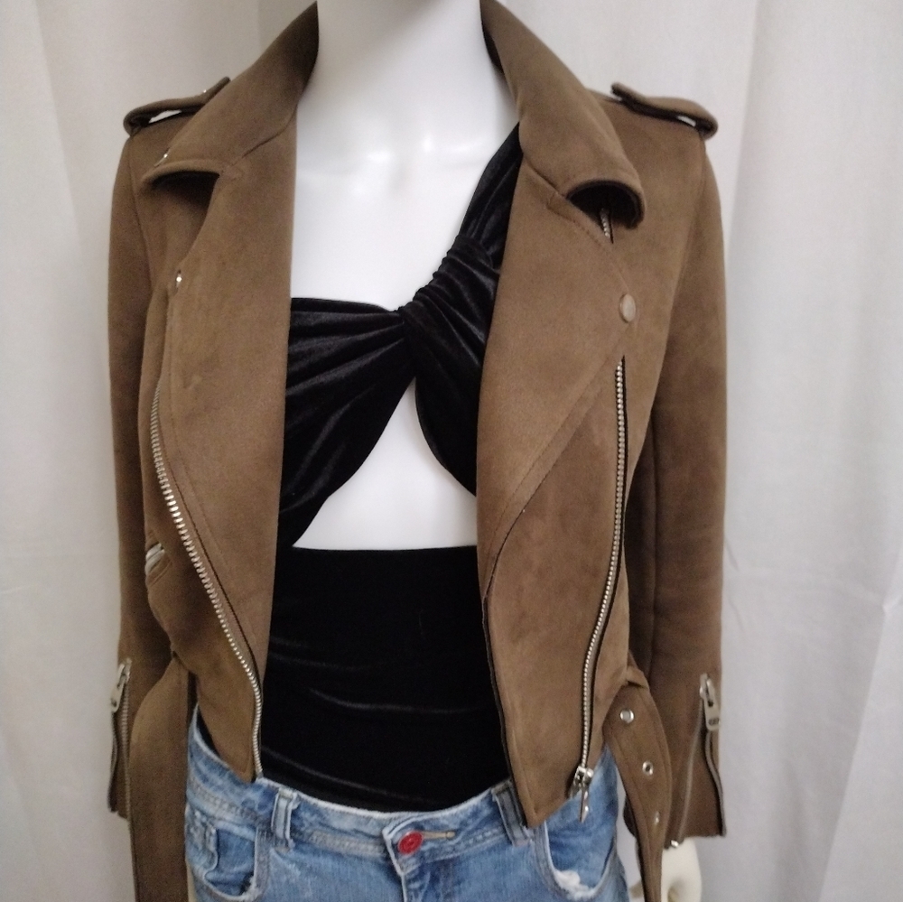 Zara Faux Suede Jacket - Picture 4 of 8